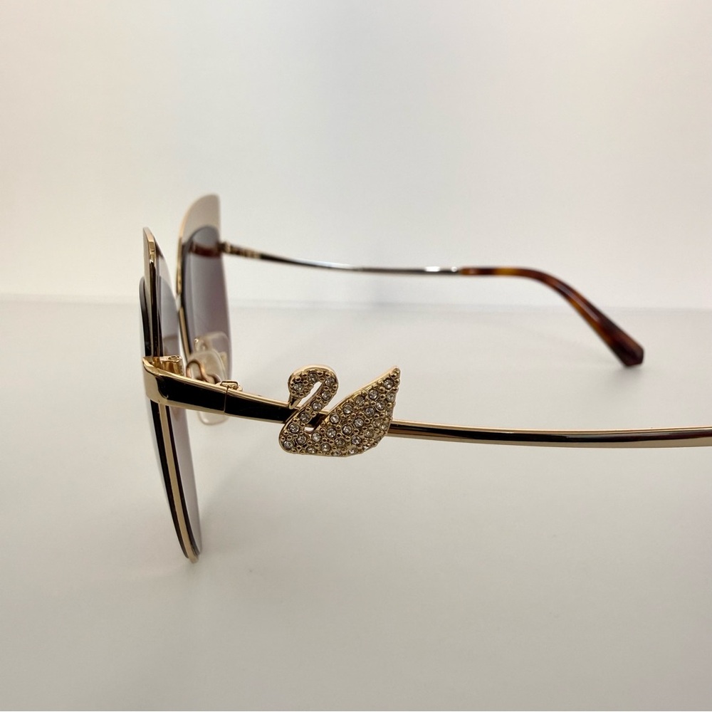 NEW!!! Swarovski brown women sunglasses SK220 32G Authentic Retail 225$ - Picture 4 of 7